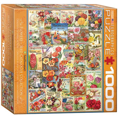 Buy Eurographics Flowers Seed Catalogue Puzzle 1000 Pieces Online At