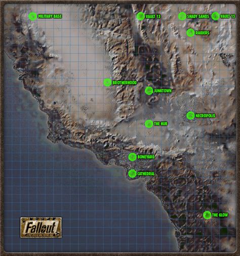 Fallout 3 Map With All Locations Revealed
