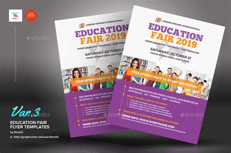 Education Fair Flyer Templates By Kinzi21 Graphicriver