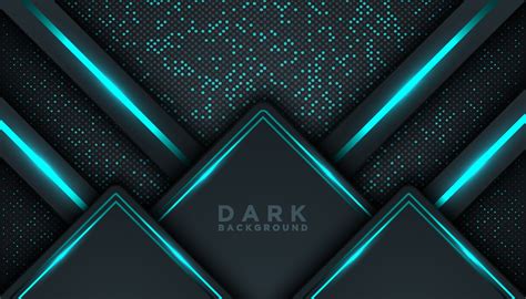 Dark Abstract Background With Overlap Layers Luxury Design Concept