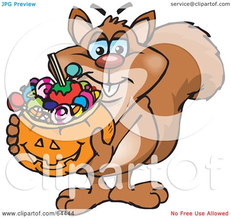 Royalty Free Rf Clipart Illustration Of A Trick Or Treating Squirrel