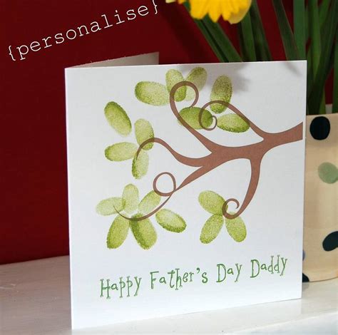 Personalised Thumbprint Tree Card By Love Those Prints