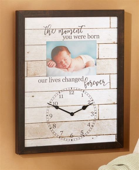 Newborn Baby Picture Frame New Parent T 4 X 6 Photo Wall Hanging