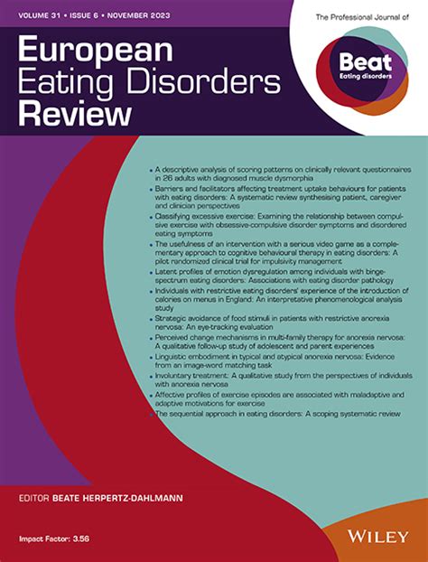 European Eating Disorders Review Eating Disorders Journal Wiley