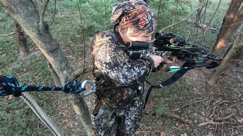 Crossbow Saddle Hunt Opening Day Deer Hunting Youtube