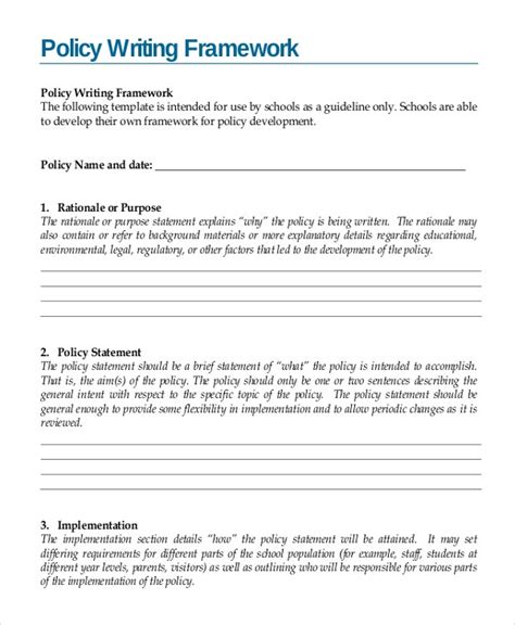 Writing Template 15 Free Word Pdf Documents Download
