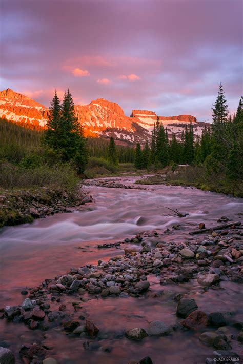 West Fork Cimarron Sunset 2 San Juan Mountains Colorado Mountain