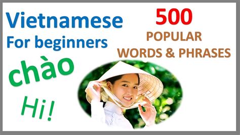 Vietnamese For Beginners Popular Words Phrases Learn By Example Youtube