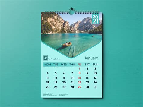 Wall Calendar Design On Behance