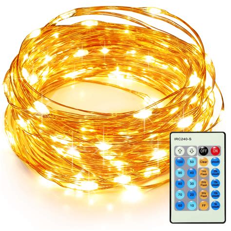 Buy Taotronics 33ft 100 Led String Lights Tt Sl036 Dimmable With Remote