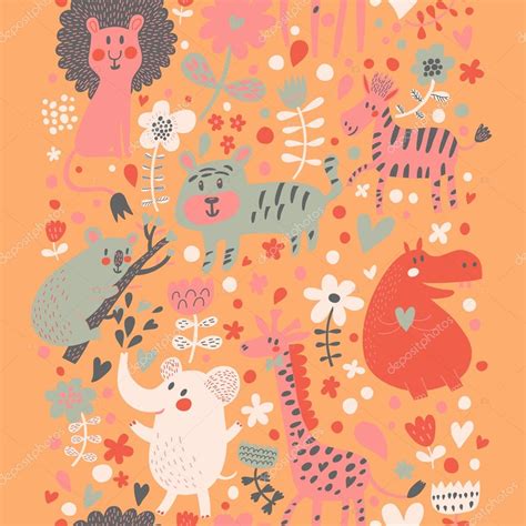 Bright Childish Seamless Pattern Stock Vector Image By ©smilewithjul