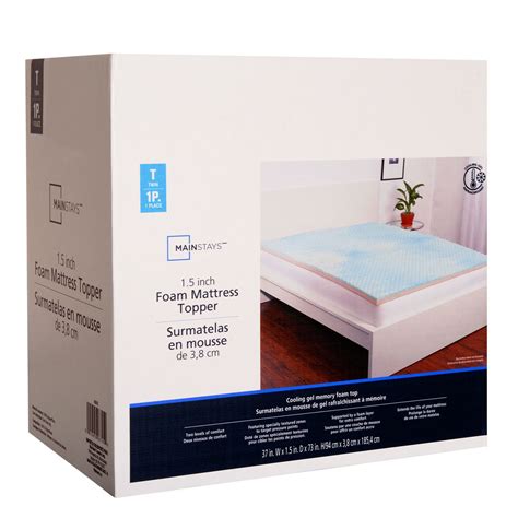 Next time you are in your local walmart, check out their mattress topper selections and other quality bedding. MAINSTAYS 1.5" Foam Mattress Topper | Walmart Canada