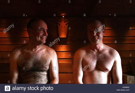 Helsinki Finland 10th Dec 2016 Members Of The Finnish Sauna Society