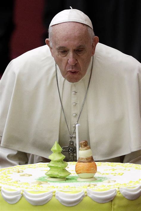 He is the first pontiff from latin america. Kids at a Vatican charity give Pope Francis a birthday cake