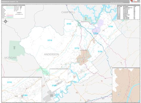 Wilson County, TN Wall Map Premium Style by MarketMAPS