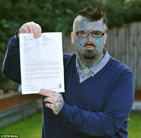 Britains Most Tattooed Man Fails In Application For Passport After