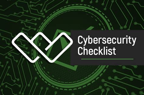 Checklist For Cyber Security Assessments Winsor Consulting