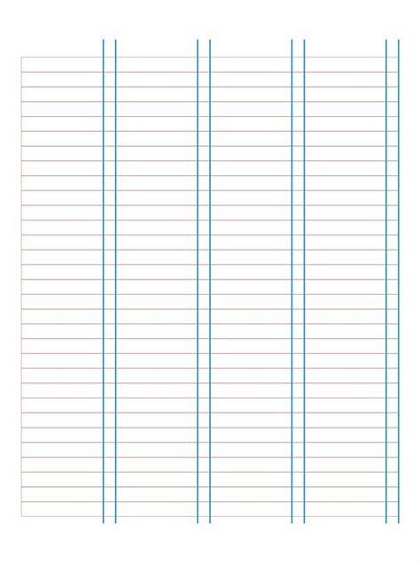 Printable Spreadsheets With Columns And Rows Template Printable