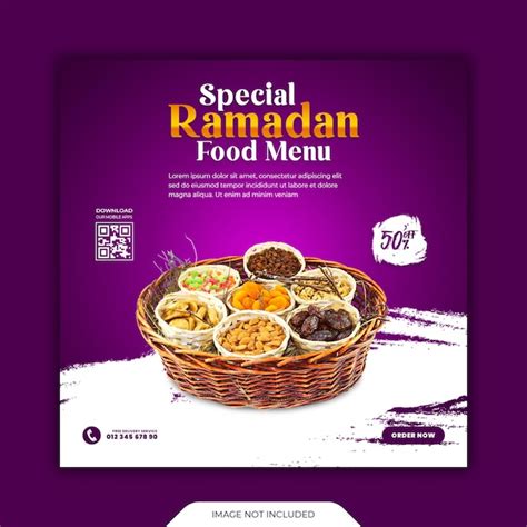 Premium Psd Special Ramadan Kareem Food Sale Social Media Post And