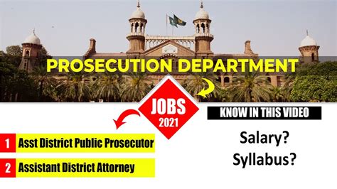 Assistant District Public Prosecutor Jobs Assistant Districts