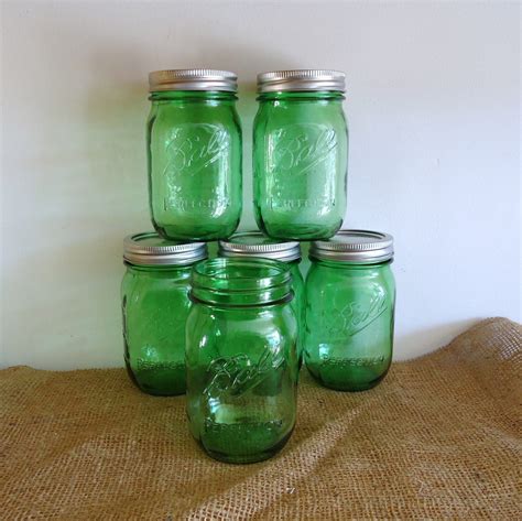 Green Mason Jar Drinking Glasses With Lids Glasses With Lids