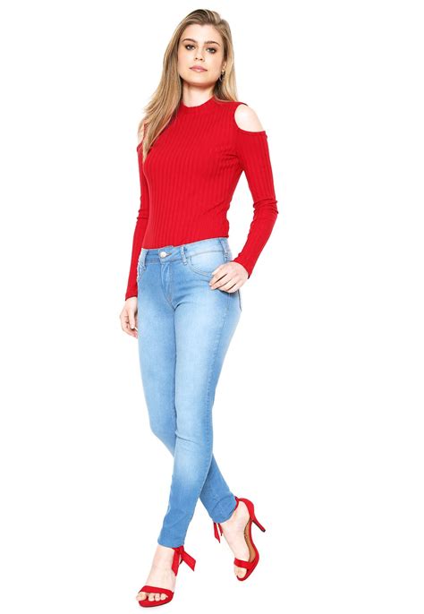 Calça Jeans Sommer Skinny Juli Azul Compre Agora Kanui Brasil
