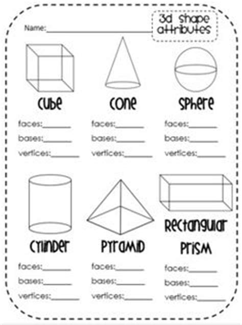 Maths worksheets for grade 1 shapes. 10 Best Images of 3D Worksheets For Grade 1 - 3D Shapes ...