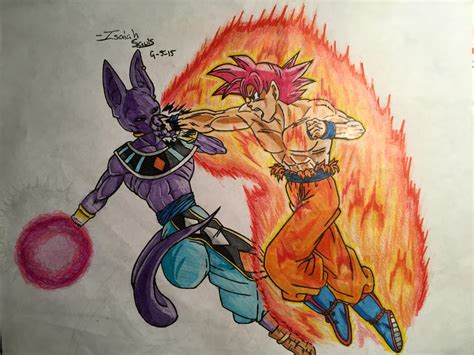 Goku Vs Beerus Color Ver By Master Sauls On Deviantart