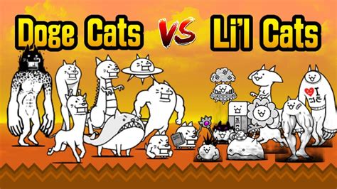 Doge Cats Vs Lil Cats The Battle Cats Youtube