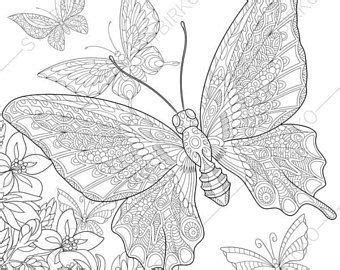 Coloring Pictures Of Flowers And Butterflies Pdf - Download this sweet
