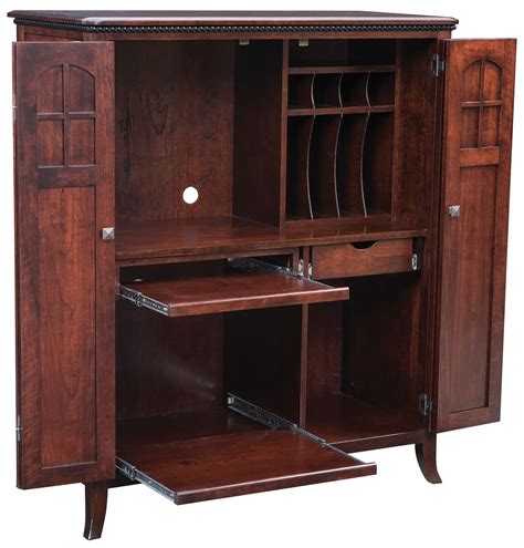 Maxton Amish Made Computer Armoire Workstation