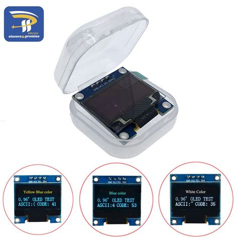 10pcslot 4pin White And Blue Color 096 Inch 128x64 Yellow Blue Oled