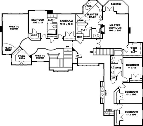 European Style House Plan 8 Beds 3 Baths 7620 Sqft Plan 966 81
