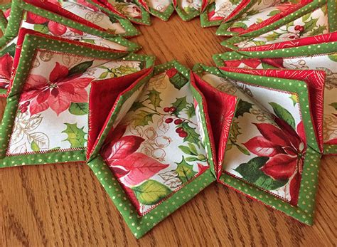 Stitch And Fold Wreath Free Sewing Pattern