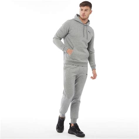 Buy Puma Mens Essentials Fleece Hoodie Grey