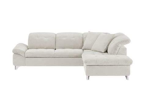 Kleine ecksofas mit schlaffunktion und bettkasten sind praktisch für kleine wohnzimmer. Ecksofa Mira Breite: Höhe: 83 cm creme online kaufen bei ...