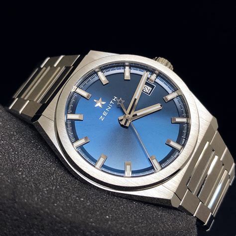 Fsbnib Zenith Defy Classic Blue Titanium 41mm Automatic Watch 959000