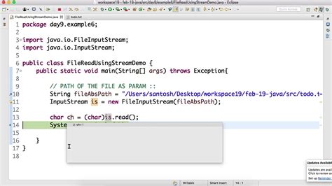 Day 9 Read File Using Fileinputstream In Java Youtube