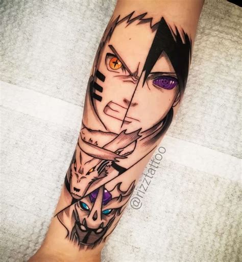 Otaku Tattoo Anime On Instagram Naruto And Sasuke 👉🏻 Otakutattoo