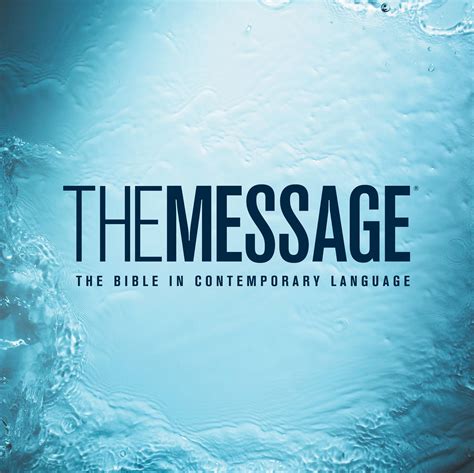 The Message The Bible In Contemporary Language Peterson Eugene H