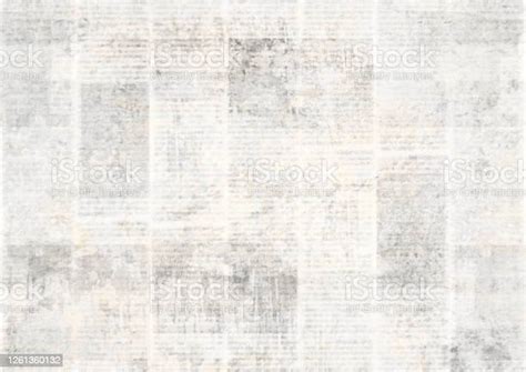 Old Vintage Grunge Newspaper Paper Texture Background Stock Photo