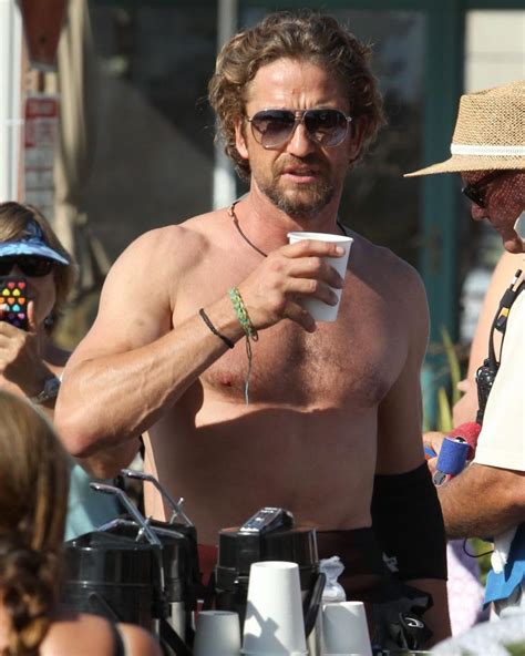 Gerard Butler Ripped Torso And Bare Chested Naked Male Celebrities