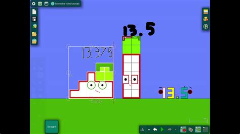 Numberblocks Band Eighths 0125 To 100 Part 9 Youtube