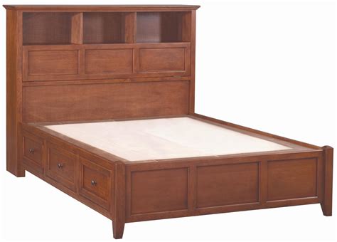 Whittier Wood Mckenzie Queen Bookcase Storage Bed Stuckey Furniture