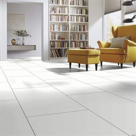 White High Gloss Tile Effect Laminate Flooring Flooring Site