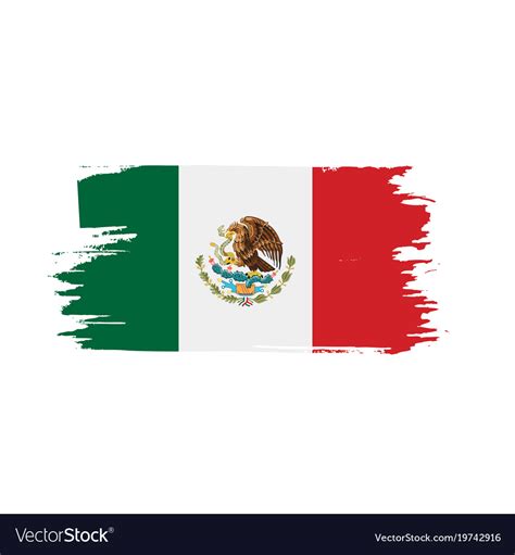 Mexican Flag Royalty Free Vector Image Vectorstock