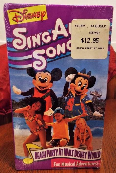 Vhs Disneys Sing Along Songs Mickeys Fun Songs Beach Party At Walt