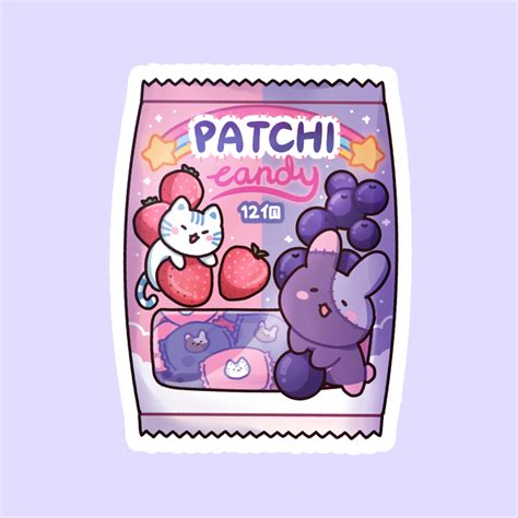 Patchi Candy Sticker Leendoodles Morii Candy Stickers Kawaii
