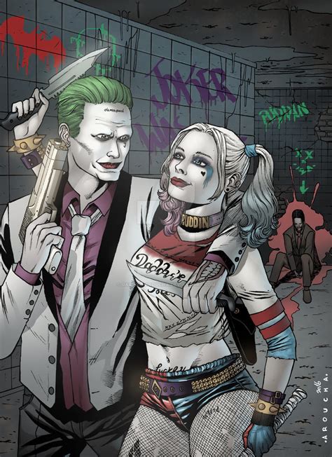 Joker And Harley Quinn By Gabriel Aroucha On Deviantart
