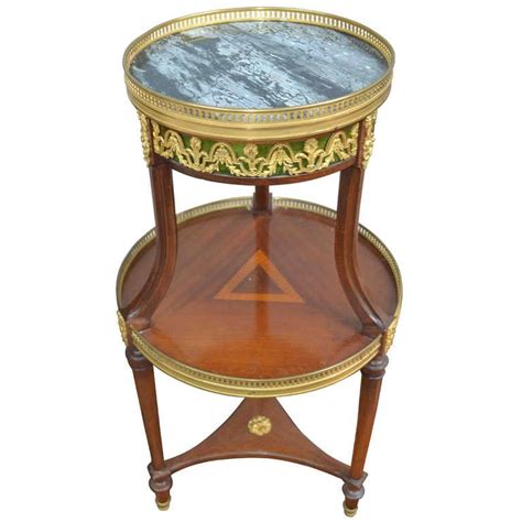 Louis Xvi Style Round Tiered Occasional Table Occasional Table Table Modern End Tables